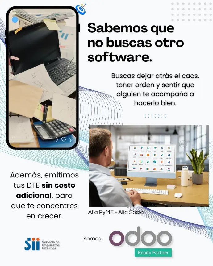 Anatech Odoo Partner Chile — plataforma de gestión PyME con DTE sin costo y acompañamiento contable y digital